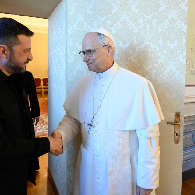 Volodimir Zelenski i papa Lav XVI.