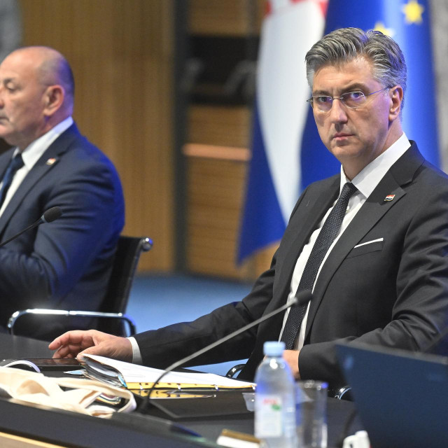 Tomo Medved i Andrej Plenković