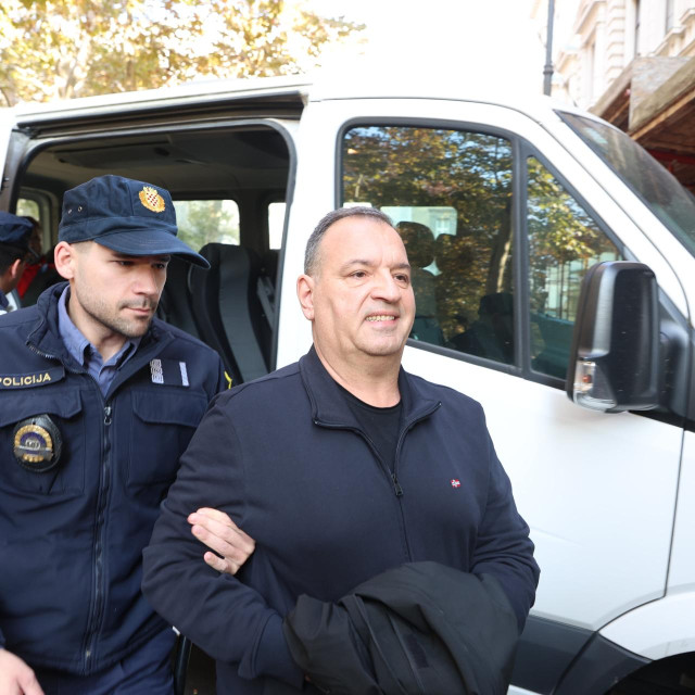 Vili Beroš priikom uhićenja