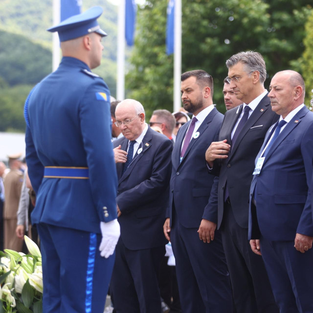 Mate Granić, Armin Hodžić, Andrej Plenković i Tomo Medved