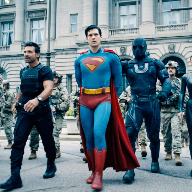 David Corenswet kao Superman u istoimenom filmu Jamesa Gunna
