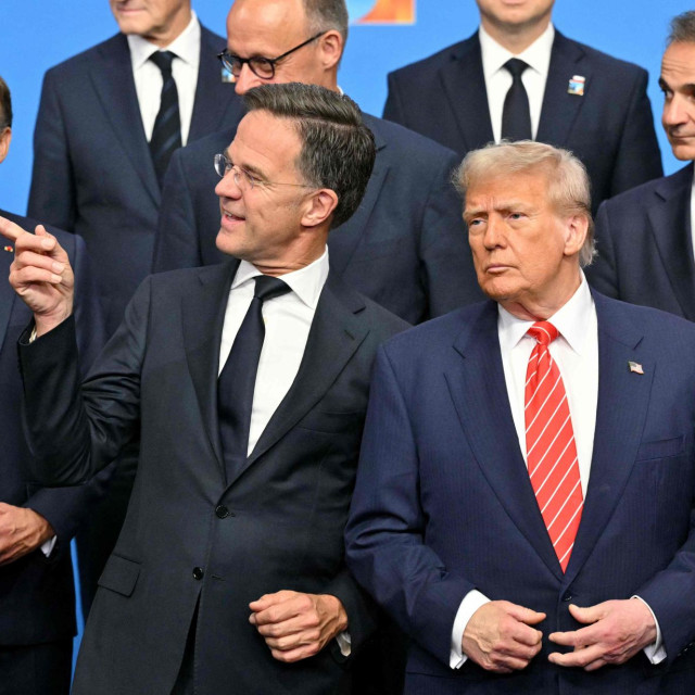 Mark Rutte i Donald Trump