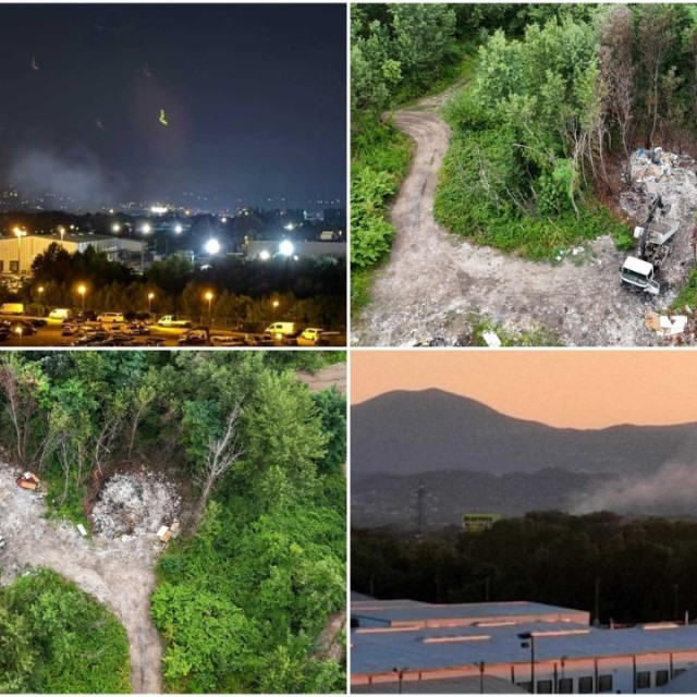 Prizori ilegalnog zakopavanja i spaljivanja otpada kod Španskog koje su snimili stanari dronom