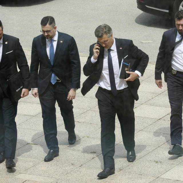 Tonči Glavina, Marko Milić, Andrej Plenković