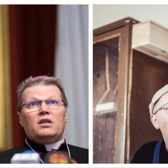 Nadbiskup đakovačko-osječki, mons. Đuro Hranić i velečasni Željko Grigić