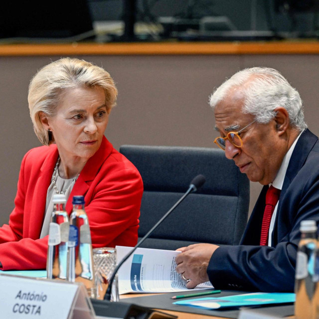 Ursula von der Leyen i čelnik Europskog vijeća Antonio Costa