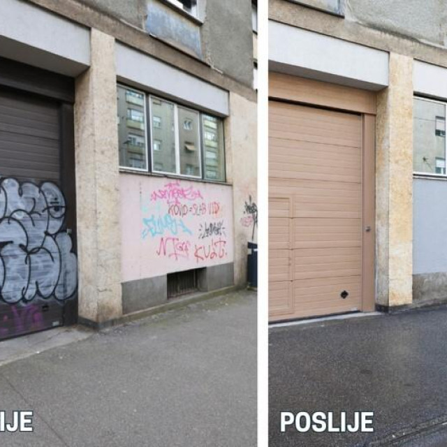 Grad Zagreb čisti grafite
