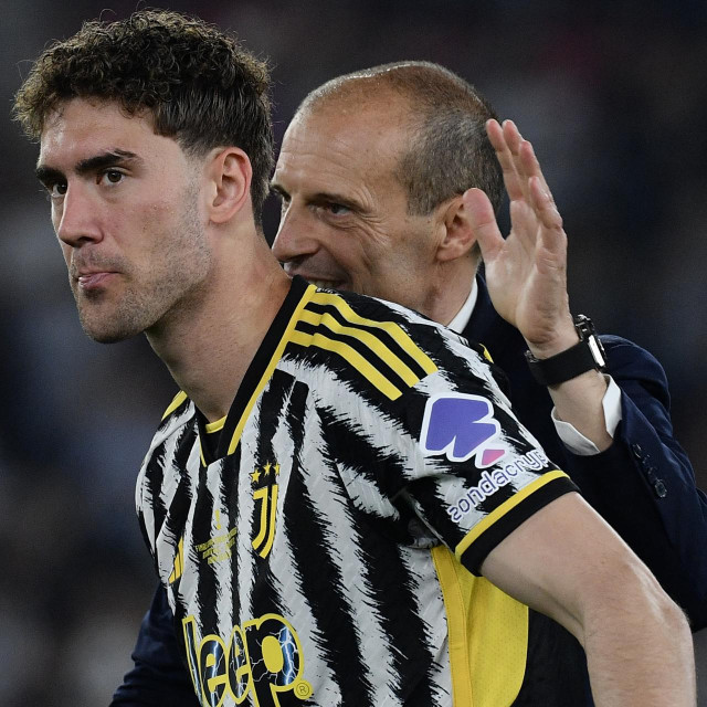 Massimiliano Allegri i Dušan Vlahović