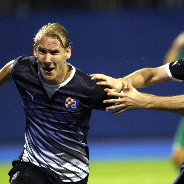 Domagoj Vida slavi pogodak protiv Ludogoreca