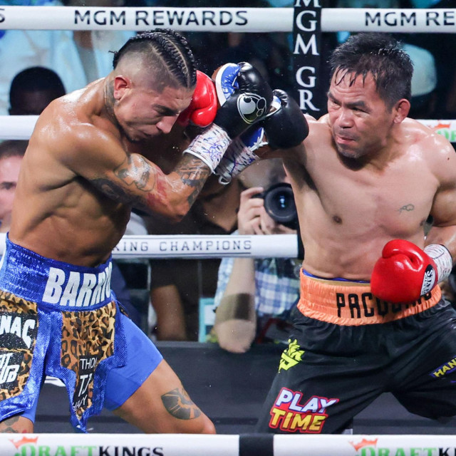 Marrio Barios (lijevo) vs. Manny Pacquiao (desno)
