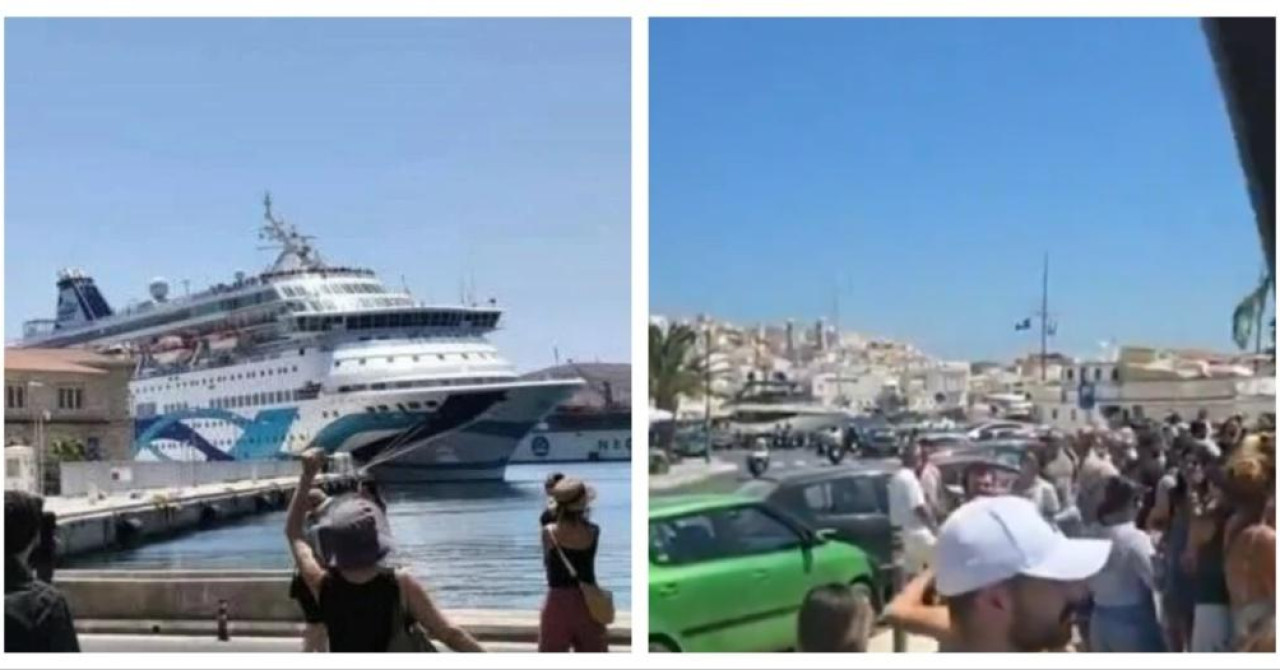 Kruzer htio pristati na idilični grčki otok. Svi su planovi pali u vodu kada su mještani shvatili odakle dolaze