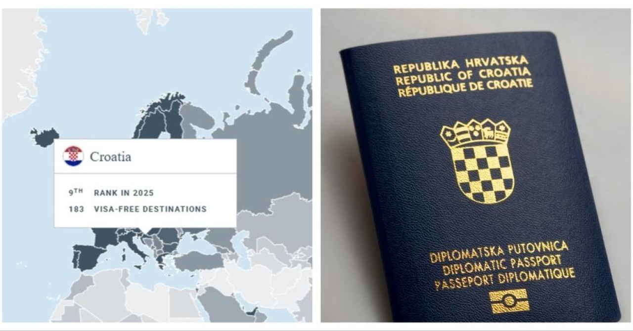 Nikada u svojoj povijesti Hrvatska nije zasjela na ovakvo mjesto. Objavljen je popis najmoćnijih putovnica svijeta