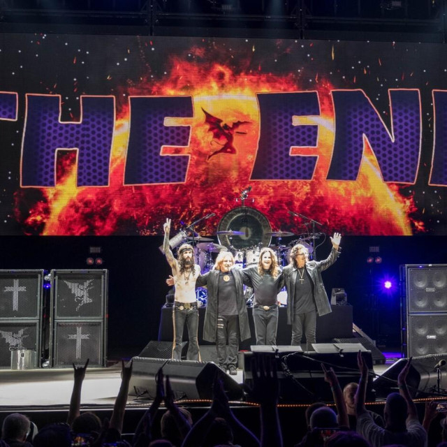 Tommy Clufetos, Geezer Butler, Ozzy Osbourne i Tony Iommi iz Black Sabbatha
