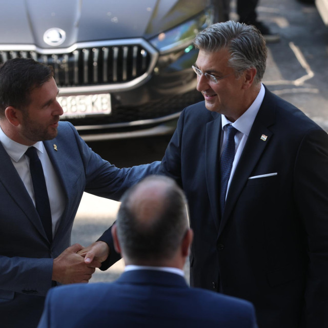 Tomislav Šuta i Andrej Plenković