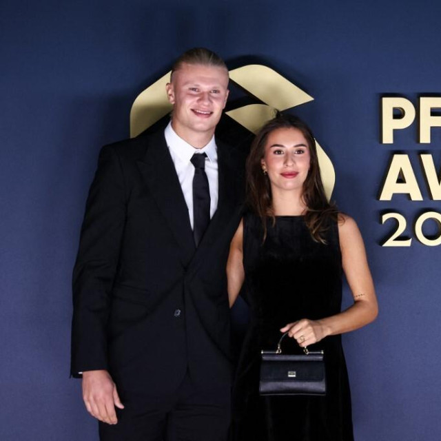 Erling Haaland i Isabel Haugseng Johansen