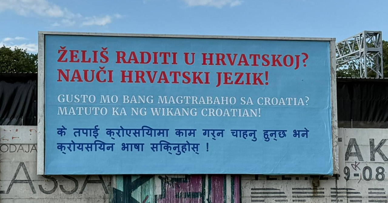 Domovinski pokret po Zagrebu polijepio plakate, imaju urnebesnu grešku: ‘Neka prvo oni nauče hrvatski jezik!‘