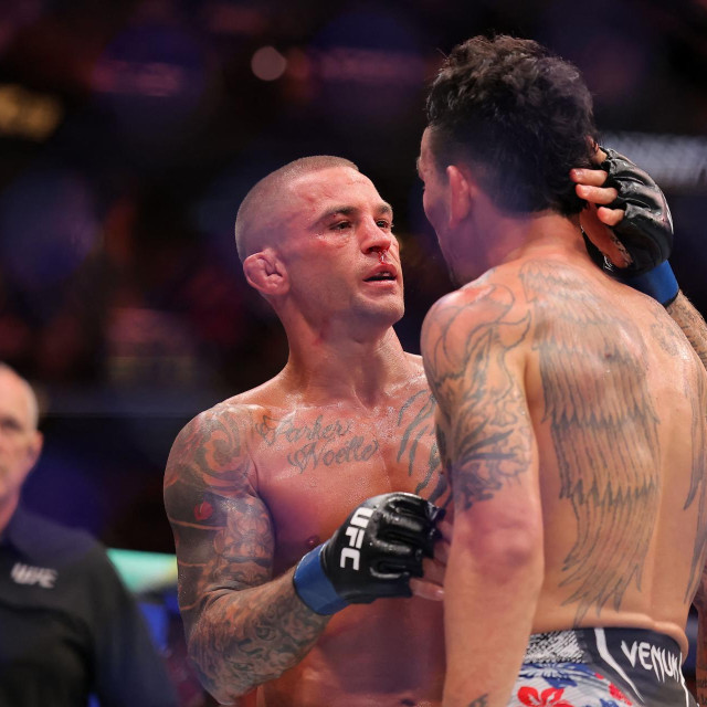 Dustin Poirier i Max Holloway nakon UFC-a 318 u New Orleansu