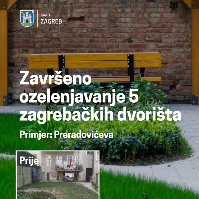 Ozelenjavanje zagrebačkih dvorišta