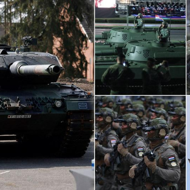Leopard 2A6; prizori s probe za mimohod u Zagrebu
