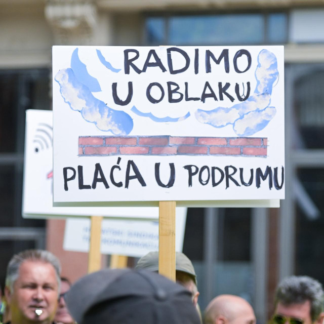 Radnički prosvjed, ilustracija
