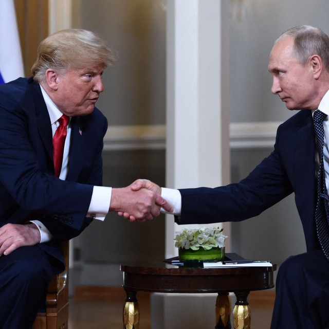 Donald Trump i Vladimir Putin na sastanku 2018.