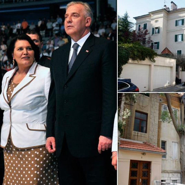 Mirjana i Ivo Sanader; nekretnine koje su u njenom vlasništvu