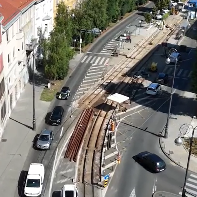 Pogled iz zraka na gradilište ZET-a