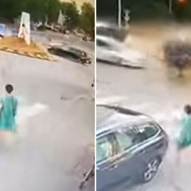 Snimka nesreće s nadzorne kamere u Banja Luci