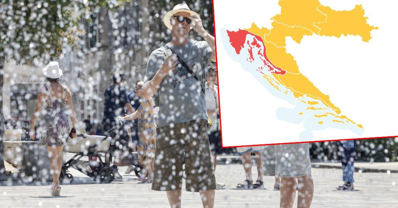 Danas je u Hrvatskoj dan opasnog vremena: Upozorenja diljem zemlje, temperature se penju i do 39 stupnjeva