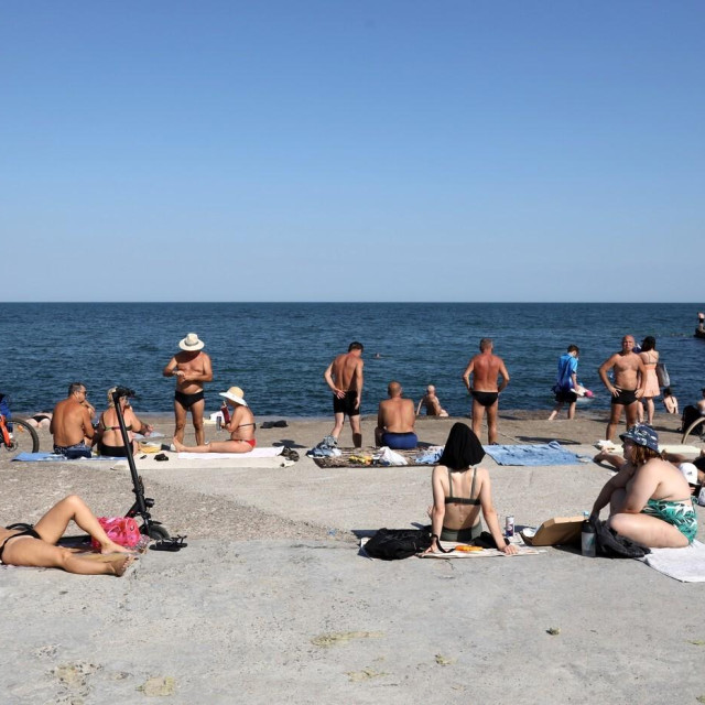 Ilustracija: plaža Langeron u Odesi na kojoj je kupanje dozvoljeno