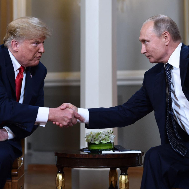 Donald Trump i Vladimir Putin snimljeni 2018. godine