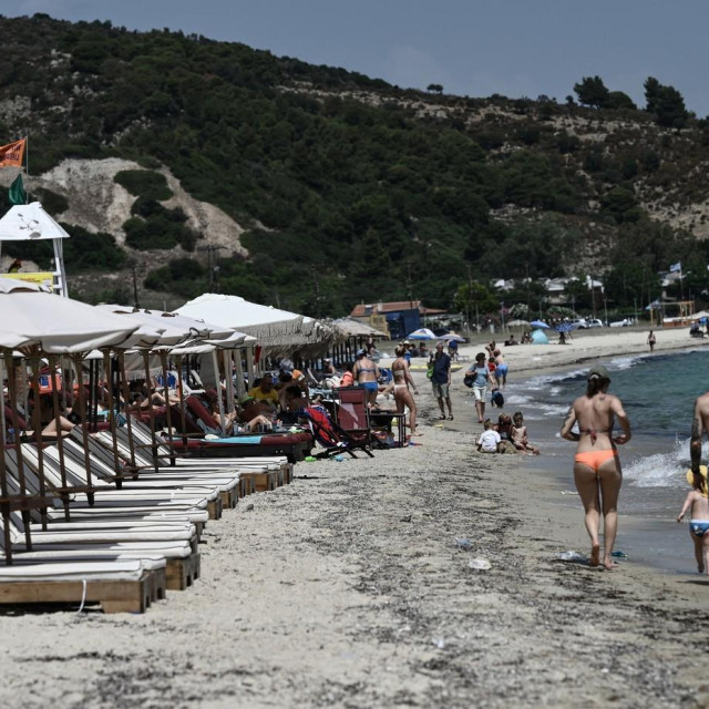 Plaža u Grčkoj, ilustracija