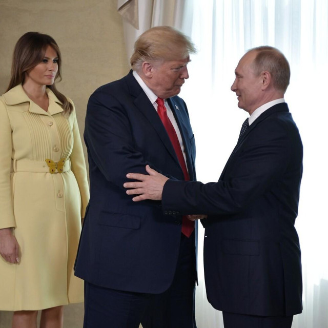 Melania Trump, Donald Trump i Vladimir Putin