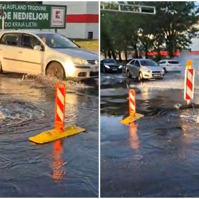Poplava kod Kauflanda na Donjim Sveticama