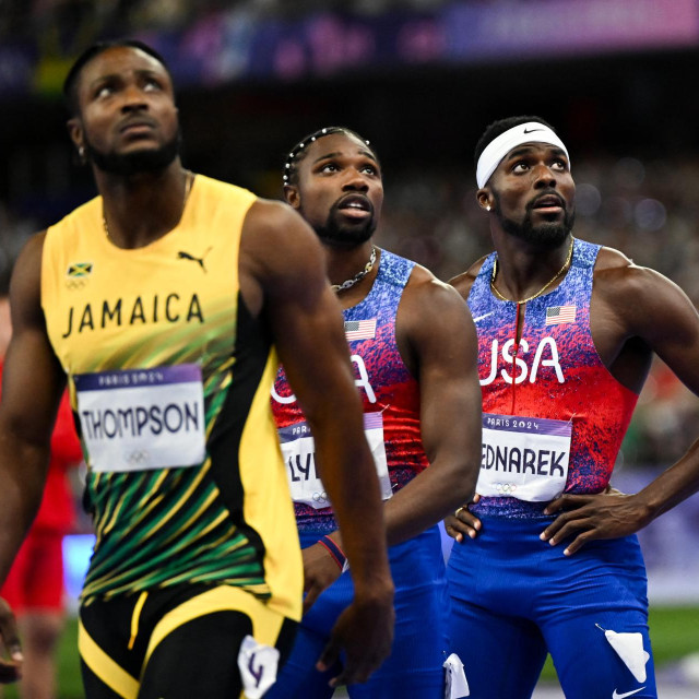 Kishane Thompson, Noah Lyles i Kenny Bednarek