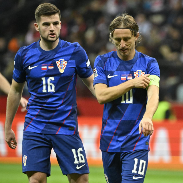 Martin Baturina i Luka Modrić u dresu reprezentacije