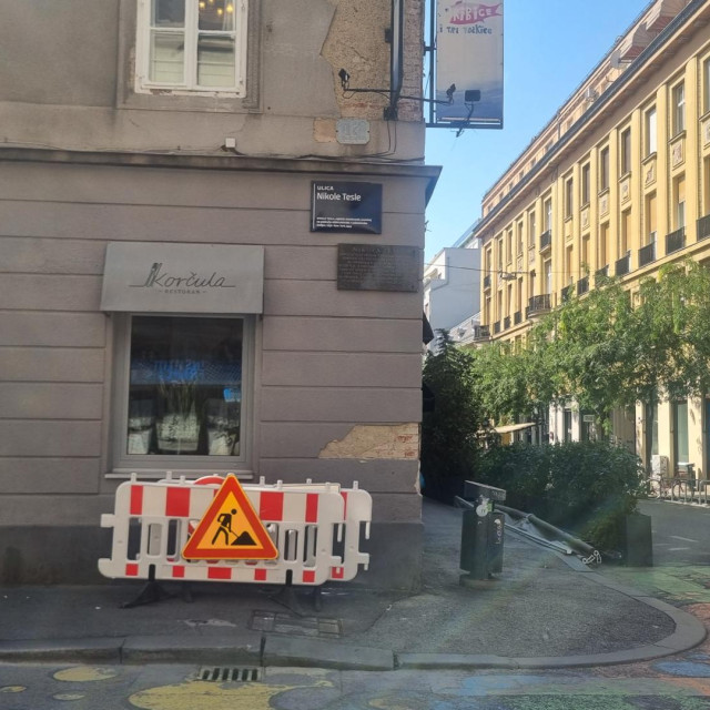 Radovi u Teslinoj ulici