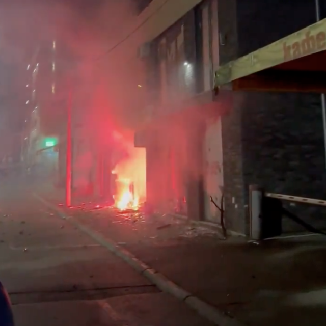 Požar u prostorijama SNS-a u Valjevu