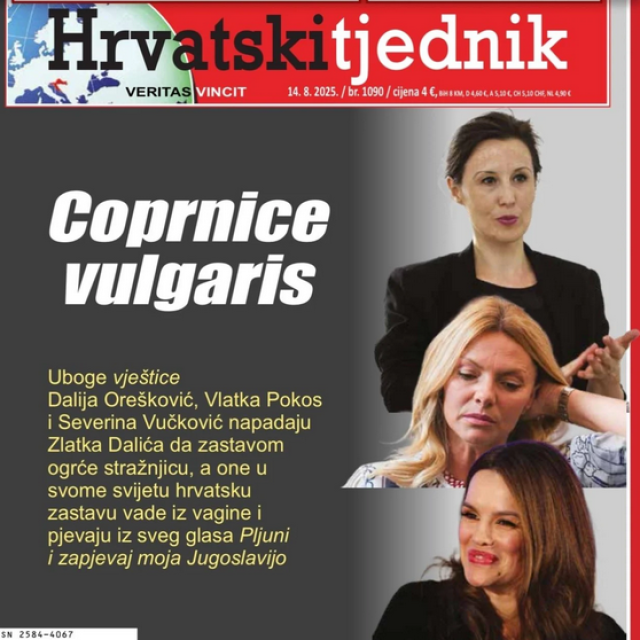 Naslovnica Hrvatskog tjednika