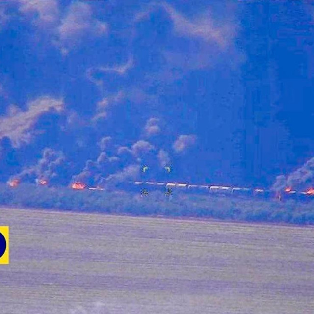 Ukrajinski napad na ruski vlak u Zaporižji