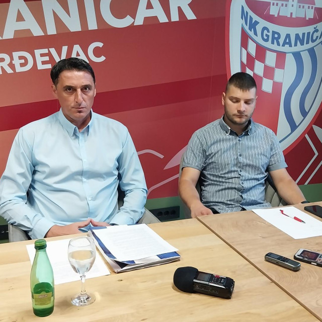 Trener Graničara Zoran Buinac i predsjednik Uprave Matija Bažulić