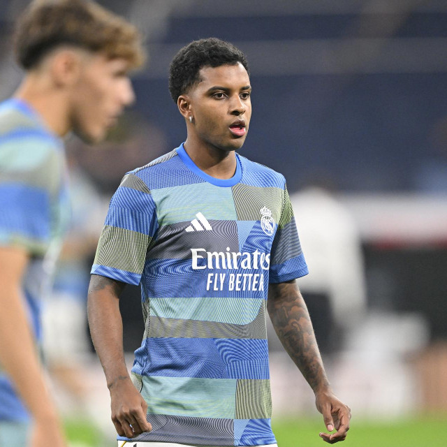 Rodrygo tijekom zagrijavanja