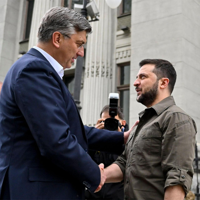 Andrej Plenković i Volodimir Zelenski