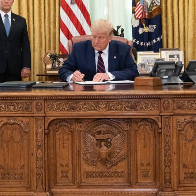 Aleksandar Vučić i Donald Trump