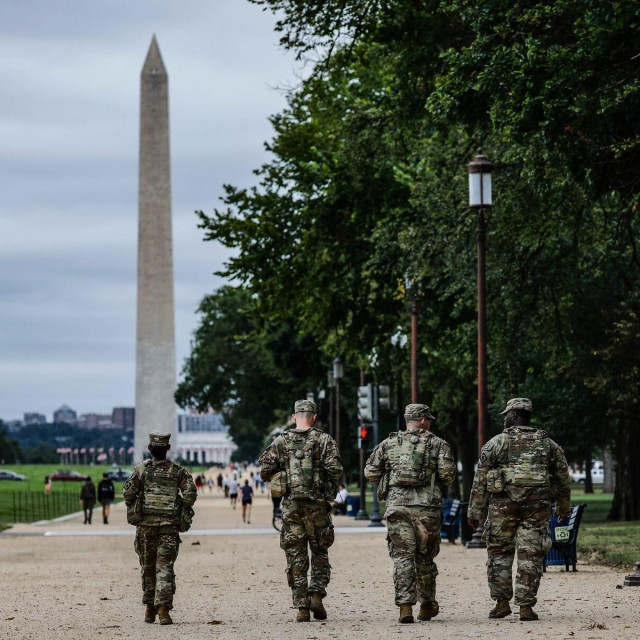 Washington D.C., Nacionalna garda patrolira ulicama