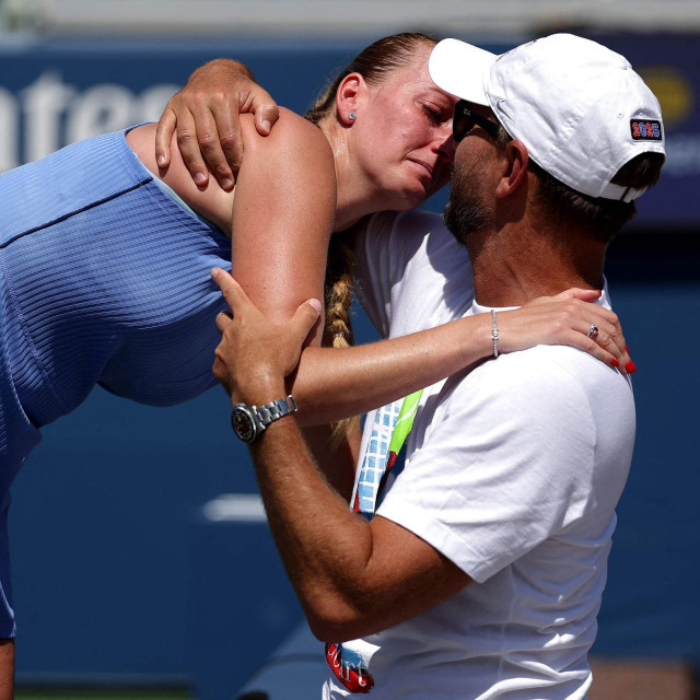 Petra Kvitova s mužem i trenerom Jirijem Vanekom