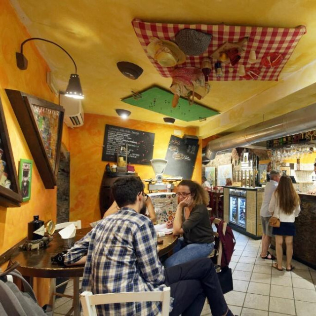 Restoran u Italiji, ilustracija