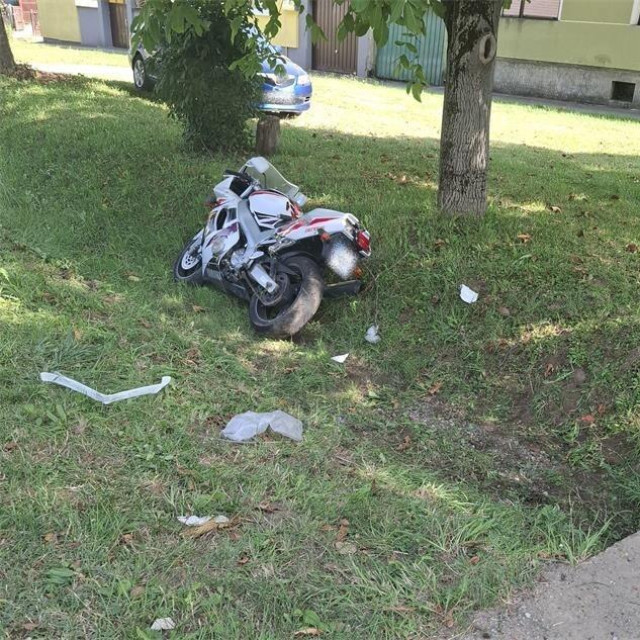 Motocikl koji je sudjelovao u nesreći