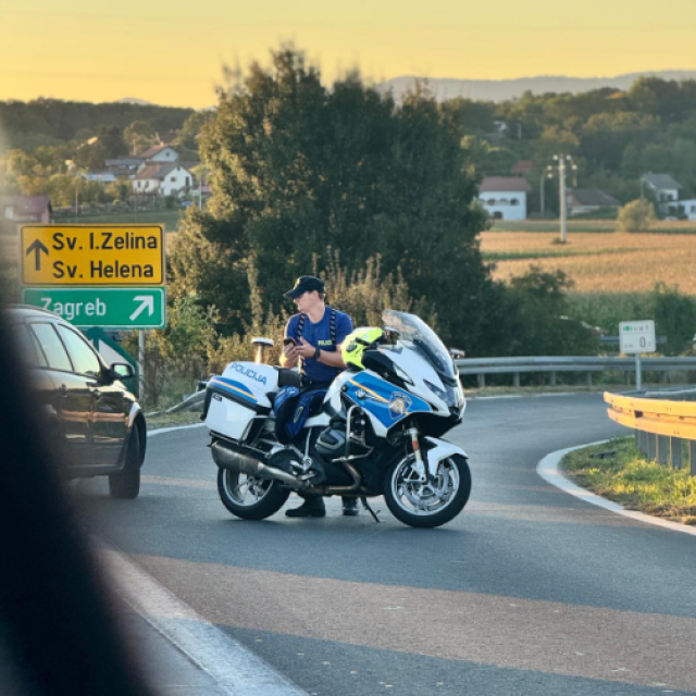 Zatvorena autocesta kod čvora Sv. Helena