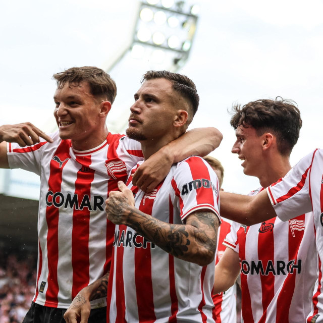 Mauro Perković u proslavi pogotka